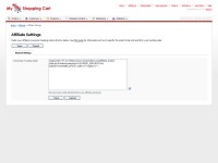 Affiliate Settings